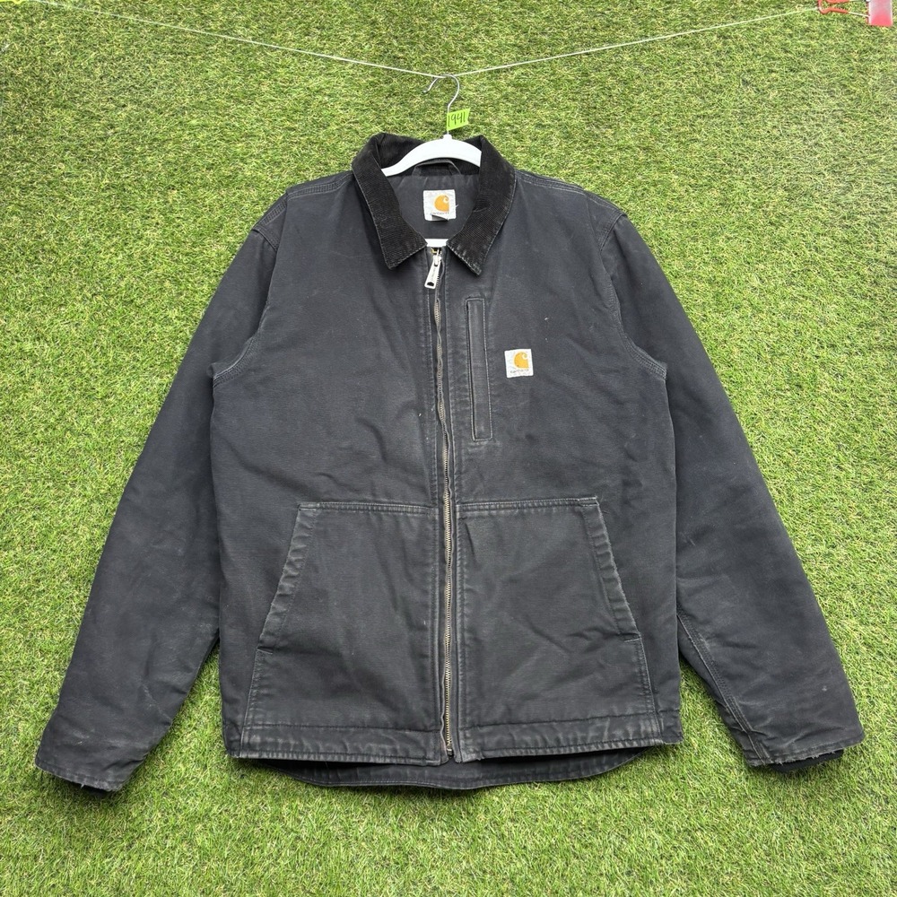 Carhartt Full Swing Armstrong Jacket Mens Small Black Canvas Workwear 103370 001